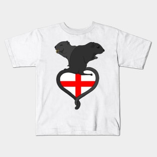 Gerbil England (dark) Kids T-Shirt